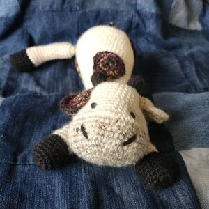 Crochet Ragdoll Cow Plush Toy